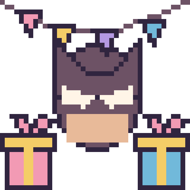 Modèle de pixel art Batman pour un anniversaire sur une grille de 40 par 40 cases