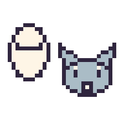 Pixel art Baymax mini et Bourriquet mini, grille 32 × 32
