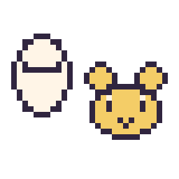 Pixel art Baymax mini et Winnie l’ourson mini, grille 32 × 32