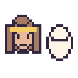 Pixel art Belle mini et Baymax mini, grille 32 × 32