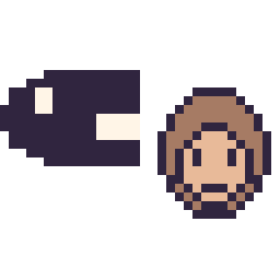 Pixel art Bill Balle mini et Donkey Kong mini, grille 32 × 32