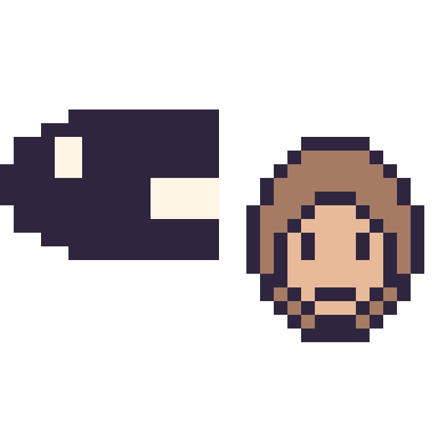 Modèle de pixel art Bill Balle mini et Donkey Kong mini sur une grille de 32 par 32 cases