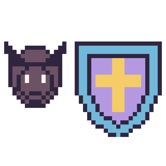 Modèle de pixel art Black Panther mini et Bouclier sur une grille de 40 par 40 cases