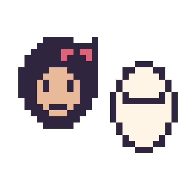 Modèle de pixel art Blanche-Neige mini et Baymax mini sur une grille de 32 par 32 cases