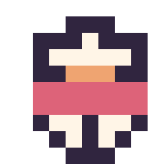 Pixel art Bonhomme de neige simple 10 × 10, grille 10 × 10