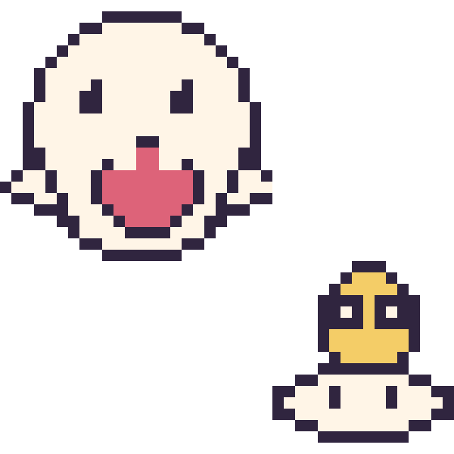 Modèle de pixel art Boo et Lakitu mini sur une grille de 40 par 40 cases