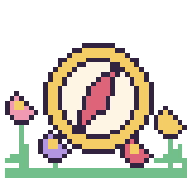 Modèle de pixel art Boussole dans le jardin sur une grille de 40 par 40 cases