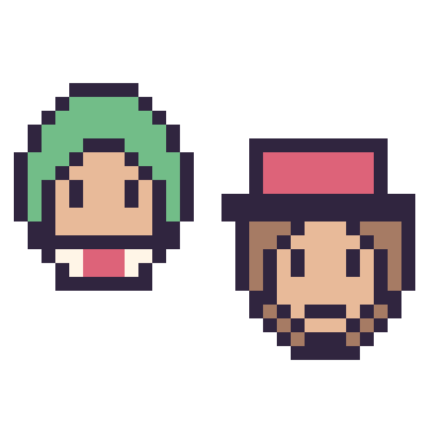 Modèle de pixel art Bowser Junior mini et Diddy Kong mini sur une grille de 32 par 32 cases