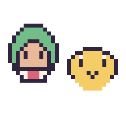Pixel art Bowser Junior mini et Koopa mini, grille 32 × 32