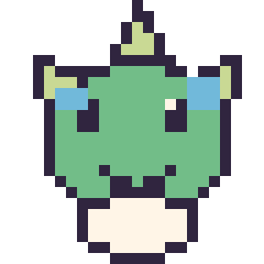 Pixel art Bulbizarre, grille 24 × 24