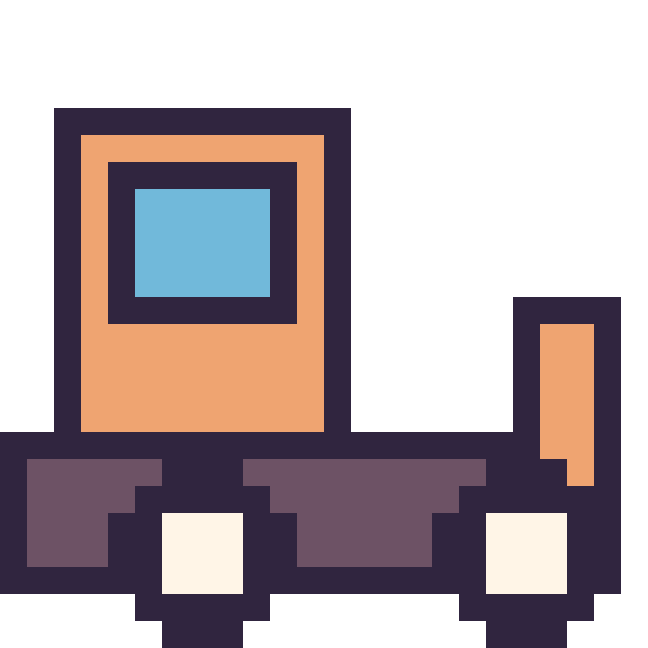 Modèle de pixel art Bulldozer sur une grille de 24 par 24 cases