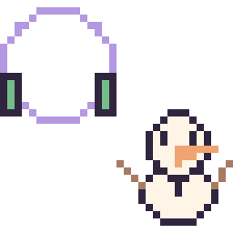 Pixel art Buzz l’Éclair mini et Olaf mini, grille 32 × 32