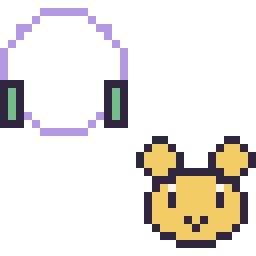 Pixel art Buzz l’Éclair mini et Winnie l’ourson mini, grille 32 × 32