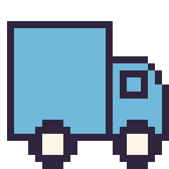 Pixel art Camion, grille 24 × 24