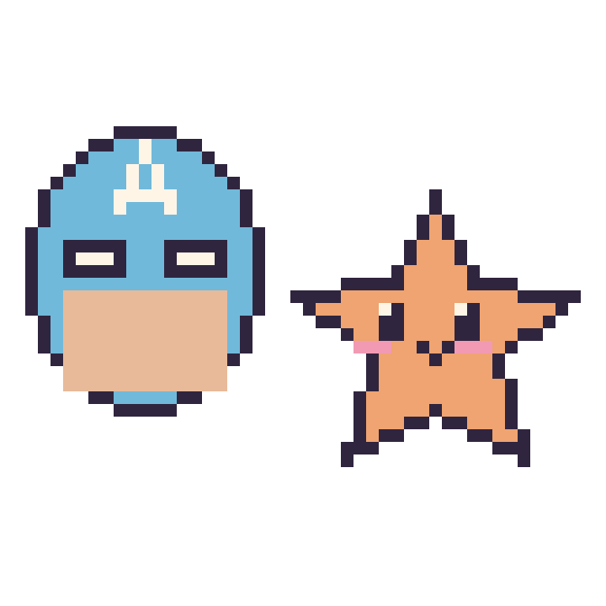 Modèle de pixel art Captain America et Étoile de mer sur une grille de 48 par 48 cases