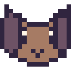 Pixel art Chien : portrait facile, grille 16 × 16
