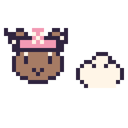 Pixel art Chopper mini et Nuage simple 12 × 12, grille 32 × 32