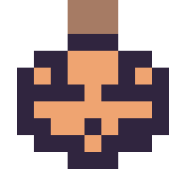 Pixel art Citrouille d'Halloween simple 10 × 10, grille 10 × 10