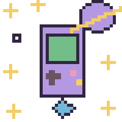 Pixel art Console dans l’espace, grille 40 × 40