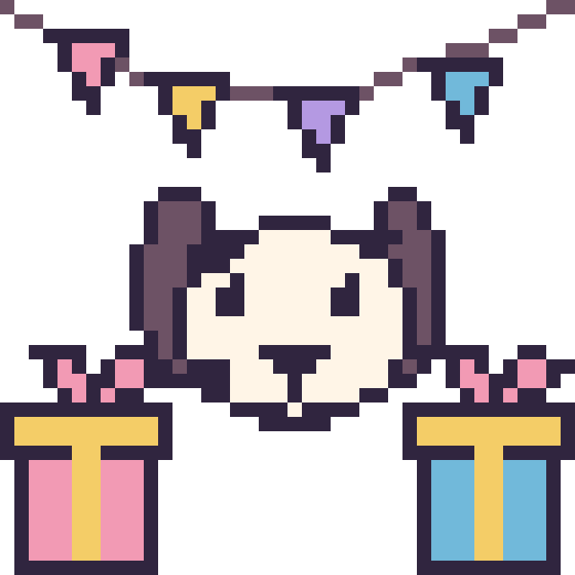 Modèle de pixel art Dalmatien pour un anniversaire sur une grille de 40 par 40 cases
