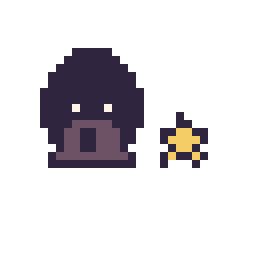 Pixel art Dark Vador mini et Étoile mini, grille 32 × 32