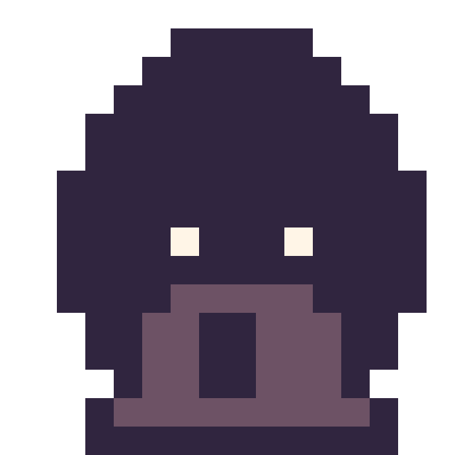 Modèle de pixel art Dark Vador mini 16 × 16 sur une grille de 16 par 16 cases