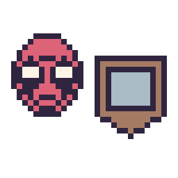 Pixel art Deadpool mini et Bouclier Minecraft 16 × 16, grille 32 × 32