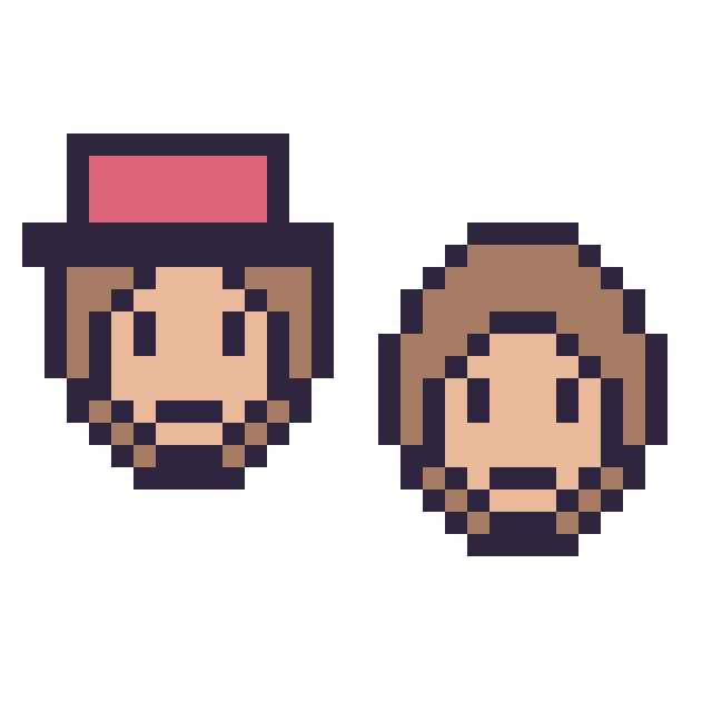 Modèle de pixel art Diddy Kong mini et Donkey Kong mini sur une grille de 32 par 32 cases
