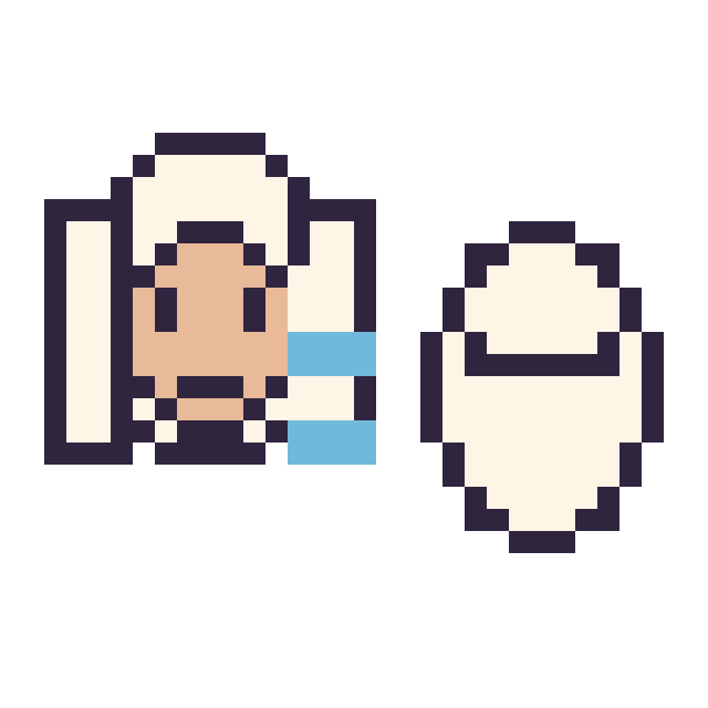 Modèle de pixel art Elsa mini et Baymax mini sur une grille de 32 par 32 cases