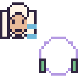 Pixel art Elsa mini et Buzz l’Éclair mini, grille 32 × 32