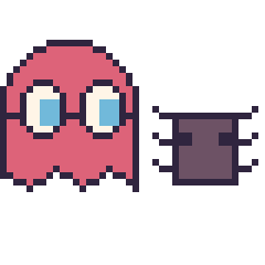 Pixel art Fantôme Pac-Man et Araignée Minecraft 16 × 16, grille 40 × 40