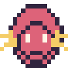 Pixel art Flash mini 16 × 16, grille 16 × 16