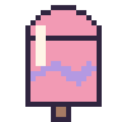 Pixel art Glace bâtonnet, grille 24 × 24