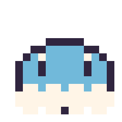 Pixel art Grenousse mini 16 × 16, grille 16 × 16