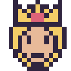 Pixel art Harmonie mini 16 × 16, grille 16 × 16