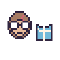 Pixel art Harry Potter mini et Livre simple 10 × 10, grille 32 × 32