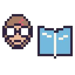 Pixel art Harry Potter mini et Livre simple 16 × 16, grille 32 × 32