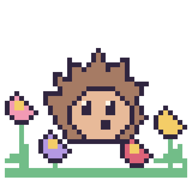 Modèle de pixel art Hérisson dans le jardin sur une grille de 40 par 40 cases