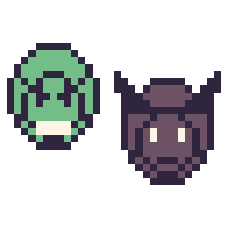 Pixel art Hulk mini et Black Panther mini, grille 32 × 32