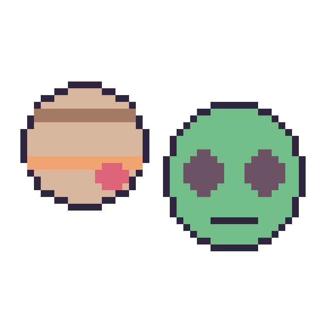 Modèle de pixel art Jupiter et Alien sur une grille de 48 par 48 cases