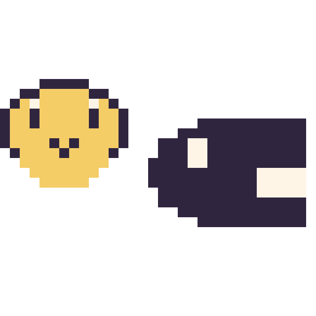 Modèle de pixel art Koopa mini et Bill Balle mini sur une grille de 32 par 32 cases