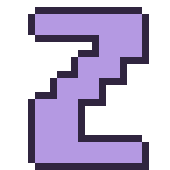 Pixel art Lettre Z, grille 24 × 24