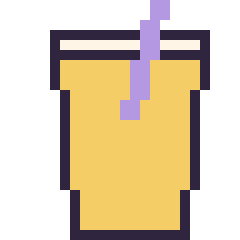 Pixel art Limonade, grille 24 × 24