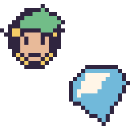 Pixel art Link mini et Diamant Minecraft 16 × 16, grille 32 × 32