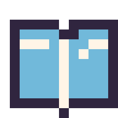 Pixel art Livre simple 12 × 12, grille 12 × 12