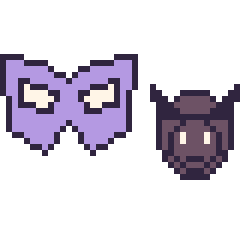 Pixel art Masque de super-héros et Black Panther mini, grille 40 × 40