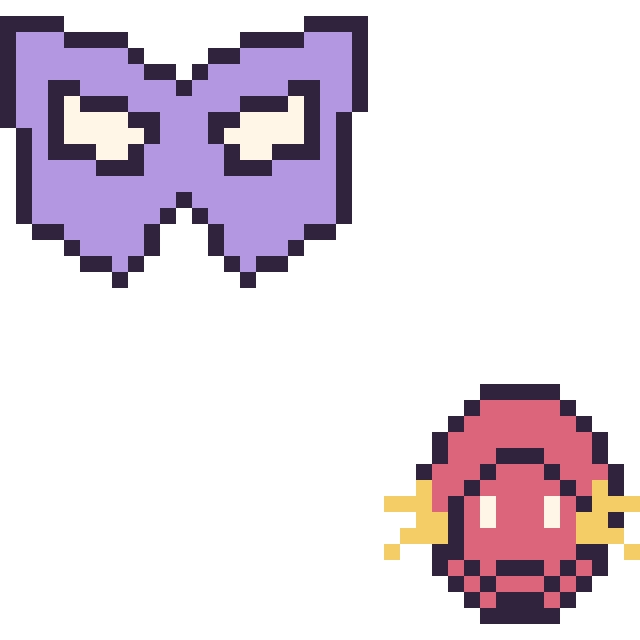Modèle de pixel art Masque de super-héros et Flash mini sur une grille de 40 par 40 cases