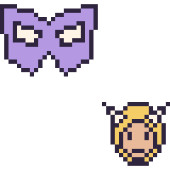 Pixel art Masque de super-héros et Thor mini, grille 40 × 40