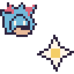 Pixel art Metal Sonic mini et Etoile nether Minecraft 16 × 16, grille 32 × 32