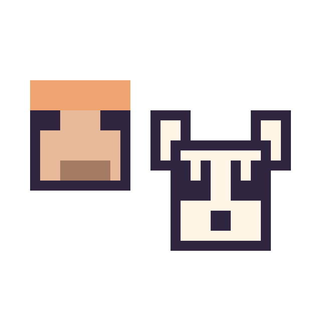 Modèle de pixel art Alex Minecraft 16 × 16 et Panda Minecraft 16 × 16 sur une grille de 32 par 32 cases